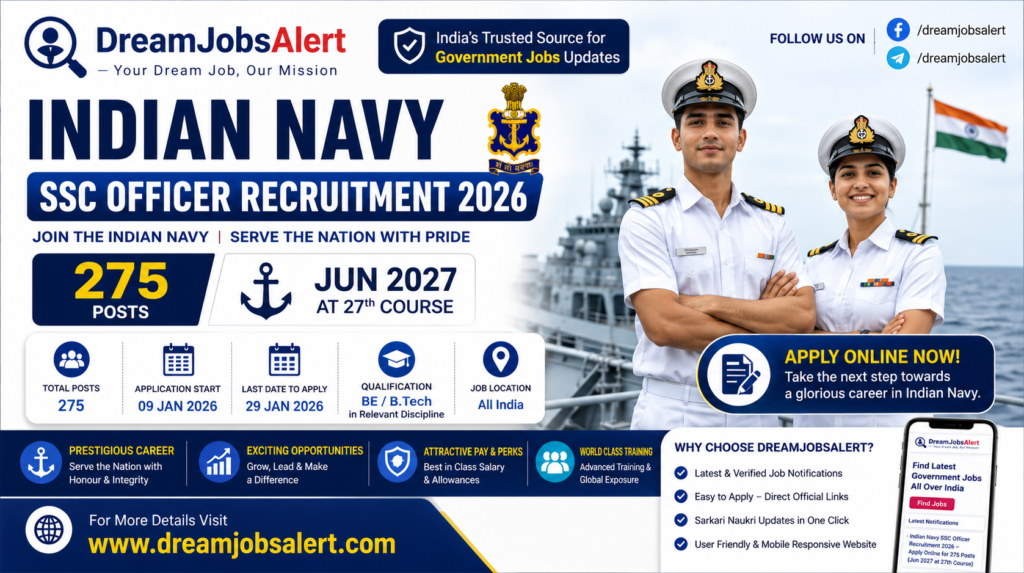 Indian Navy SSC Officer Recruitment 2026