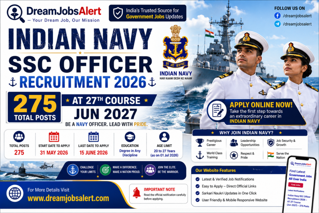 Indian Navy SSC Officer Recruitment 2026